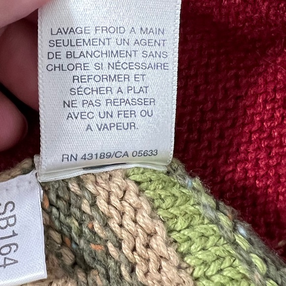 Vintage Susan Bristol knit sweater petite small multi colored button cardigan - Picture 8 of 10